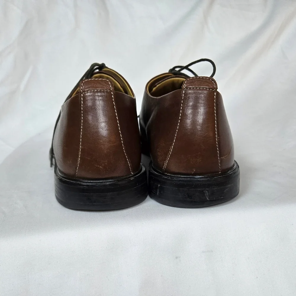 Cole Haan Mens Classic Brown Leather Beckett II Split Toe Dress Shoes C06400 11M